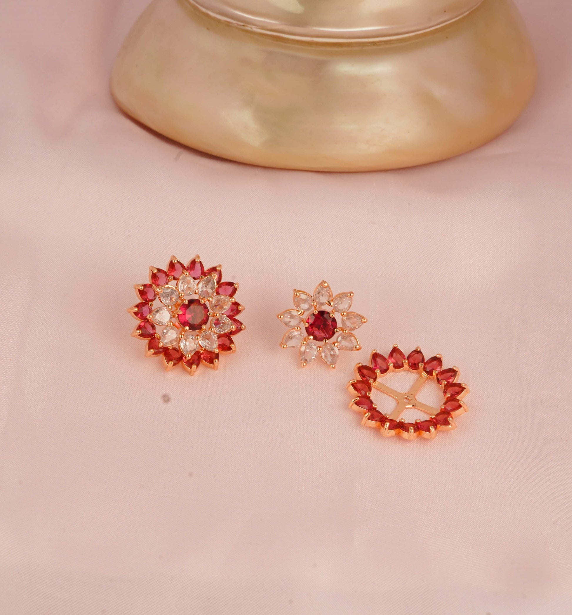 2 in One Studs Earring | Glamnaari