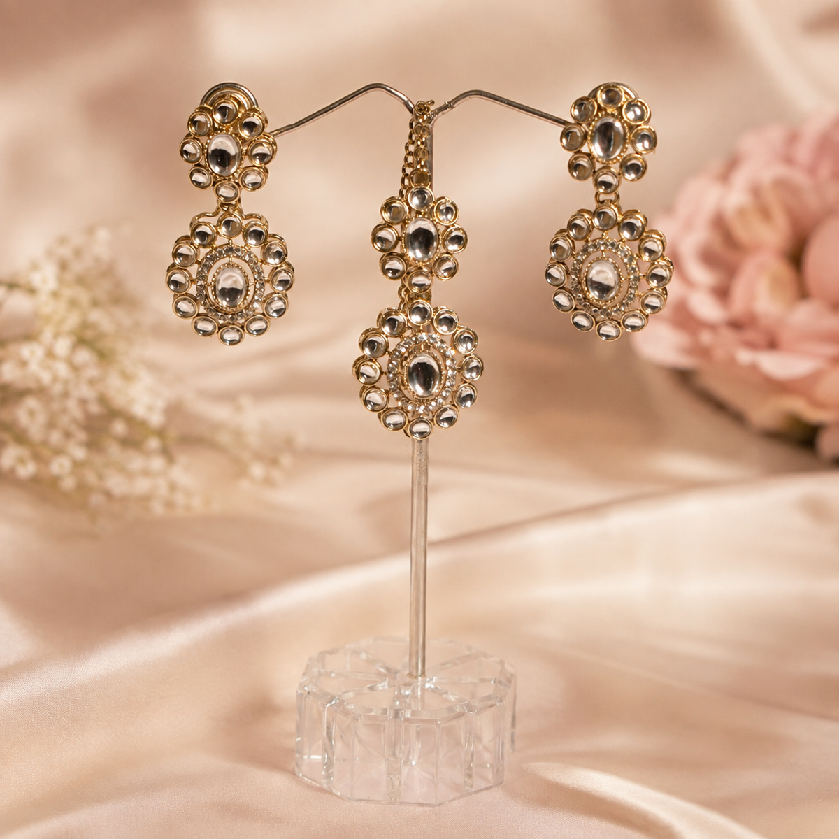 Silver Kundan Choker